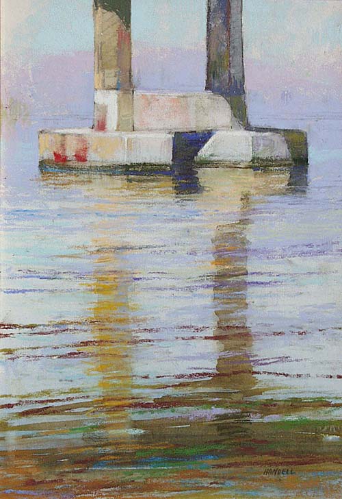 The Pilings painting of pilings | water painting