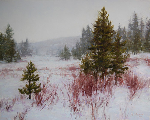 "Snow Patterns" by Aaron Schuerr "Snow Patterns" by Aaron Schuerr | Plein Air Painting