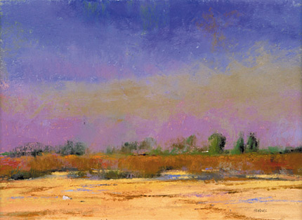 Suddenly (mixed media painting by Albert Handell)