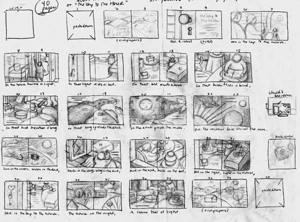 tam_nov11_storyboard Beth Krommes’s storyboard for "The House in the Night"