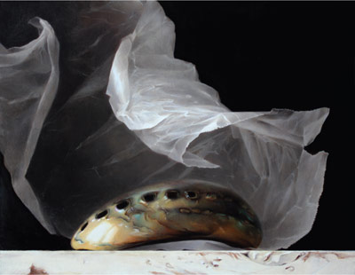 tam_oct11_valeridemo10 auriform (polished abalone shell) oil painting by Sadie Valeri, still life, how to paint