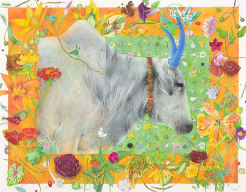 tam_feb12_klein2 Festival of the Animals (watercolor and colored pencil, 211/4x271/4) by Karen Anne Klein