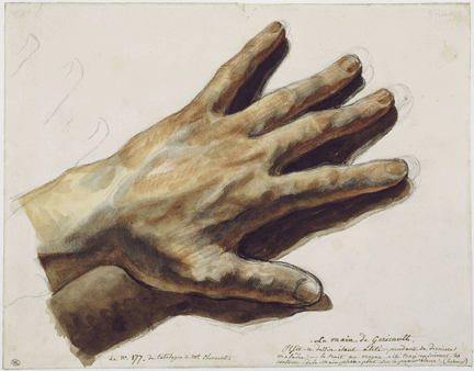 tam_mar11_masterclass The Artist's Left Hand drawing by Theodore Gericault