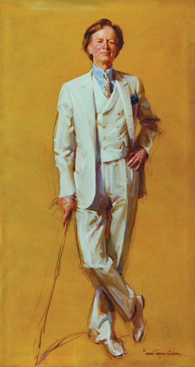 wolfe2 Tom Wolfe oil painting by Everett Raymond Kinstler, portrait artist, art exhibition