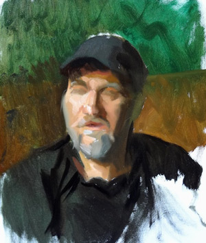Palette Knife Painting No. 6 - After several more palette knife passes Palette Knife Painting No. 6 - After several more palette knife passes