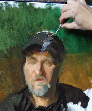 Palette Knife Painting No. 4 - Midswipe of palette knife Palette Knife Painting No. 4 - Midswipe of palette knife