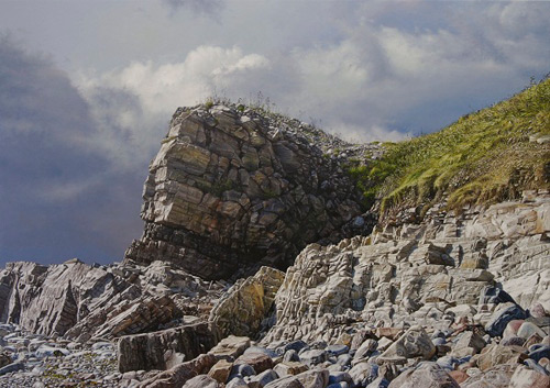 Facing the Elements (acrylic painting, 24x34) by Brian LaSaga Facing the Elements (acrylic painting, 24x34) by Brian LaSaga