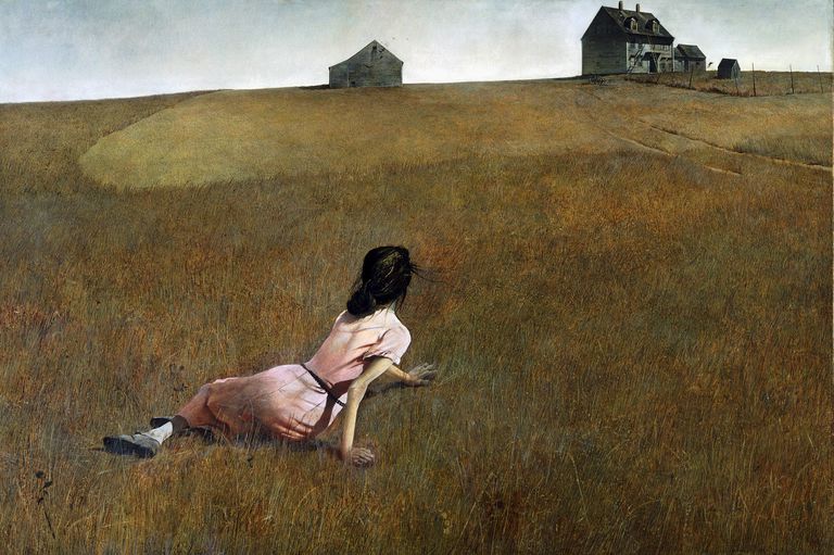 Christina's World by Andrew Wyeth, egg tempera
