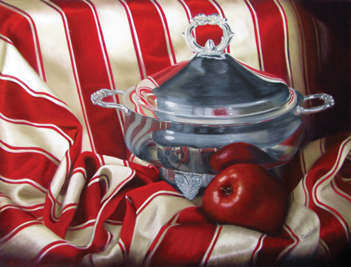 "Reflections of Red" by Karen Budan "Reflections of Red" by Karen Budan | Still Life Paintings