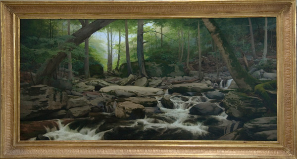 tam_finish-of-brown-landscape-art Completed landscape art, Kaaterskill Clove, Catskills, New York, by Ryan S. Brown