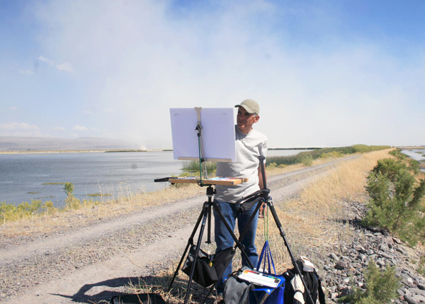 010813-mckinley-pastel-pointers painting en plein air in pastel