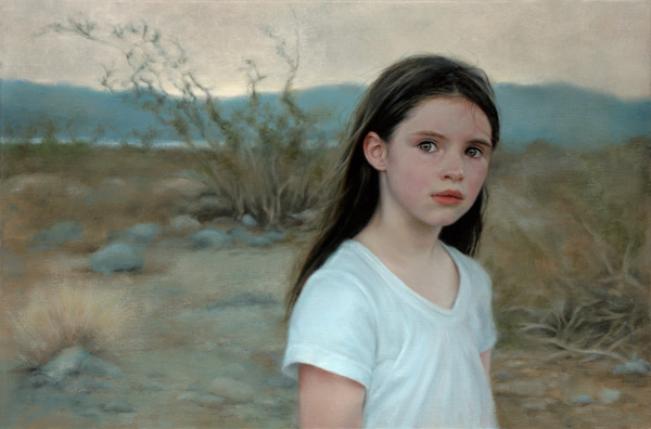 Aine, Death Valley (20x30) by Katie O'Hagan contemporary portrait artist