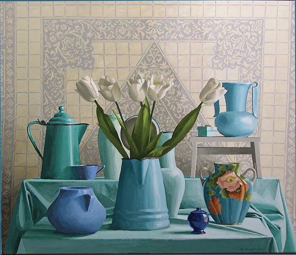Acrylic Still Life painting by Nancy Hagin