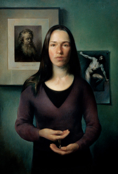 Self-portrait With a Star of David by Juliette Aristides