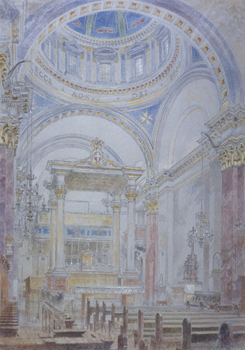 Chapel Of The Hospital by Charlotte Halliday | watercolor painting