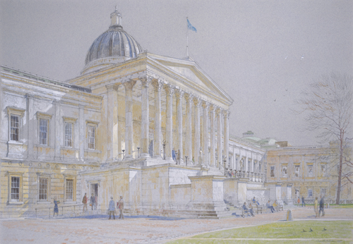 University College, London by Charlotte Halliday | watercolor city paintings