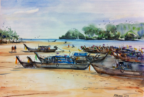 watercolor landscape | watercolor painting