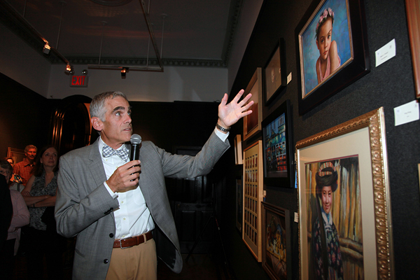 Me leading the Friday night Gallery Tour. (Photo courtesy of Brenda Mattson)