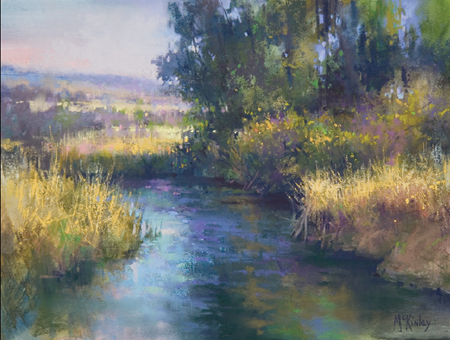 Late Afternoon Color (pastel, 12x16) by Richard McKinley