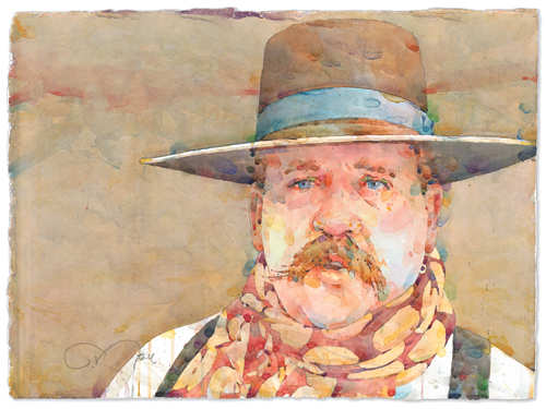 The Last Dance of Minor Todd | watercolor portrait