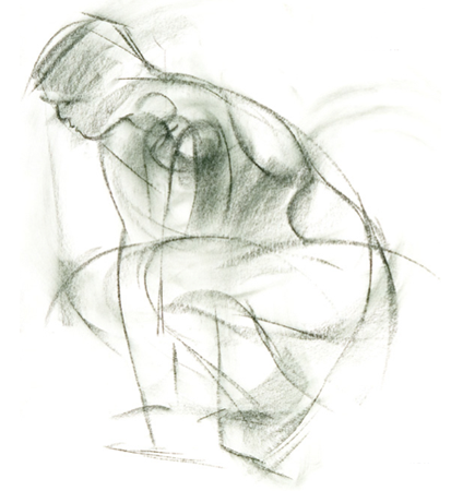 Gestural drawing by Robert Barrett