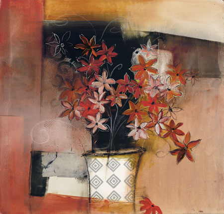Mixed media art by Asha Menghrajani