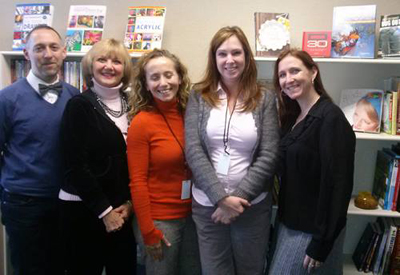 Me with my peeps from North Light Books. From left: Jamie Markle, Lee Hammond, Mona Michaels, Kristy Colin, Cherie Haas