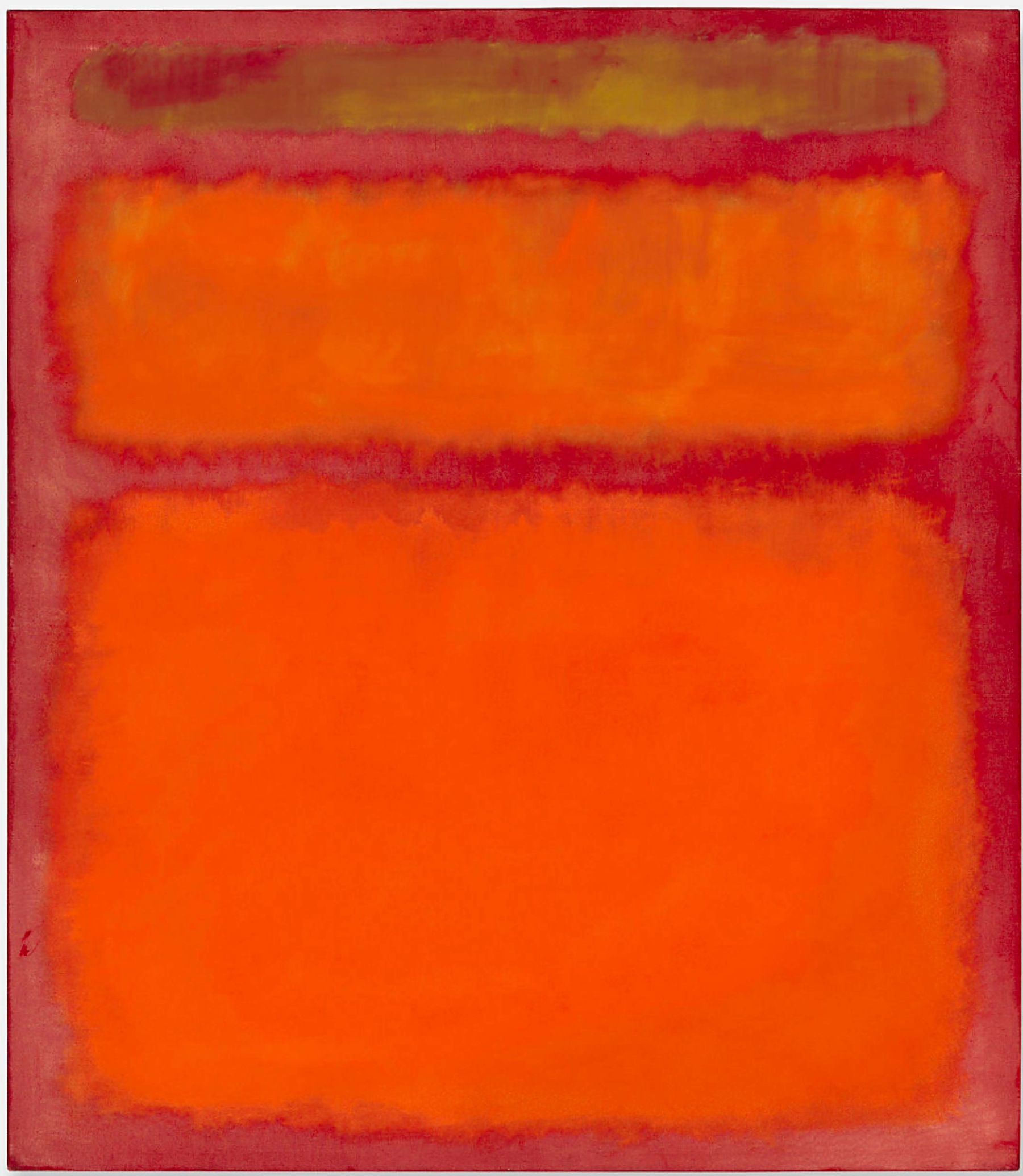 Orange, Red and Yellow by Mark Rothko, 1961