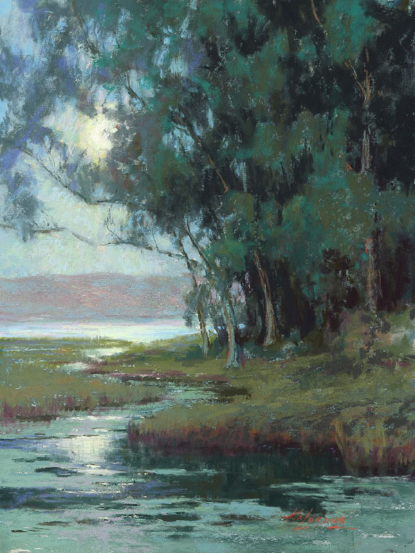 Kim-Lordier-pastel-Evening-on-the-Slough