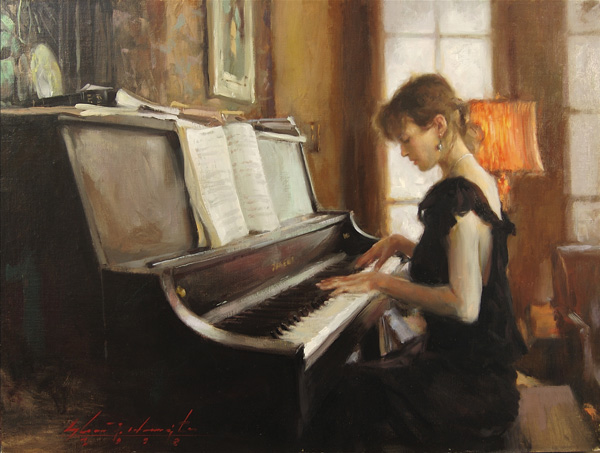 Oil painting by Glenn Harrington
