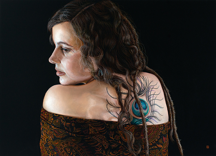 Leah (pastel) by David Wells