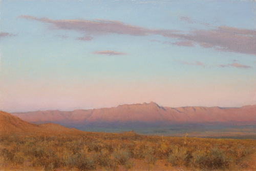 Evening’s Veil, Vermilion Cliffs (pastel) by Denise LaRue Mahlke | desert southwest