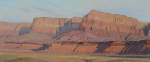 Morning Salutation (pastel) by Denise LaRue Mahlke | desert southwest