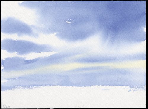 A Less Is More Roach To Painting Atmospheric Sea And Sky By Hazel Detail Featheredclouds