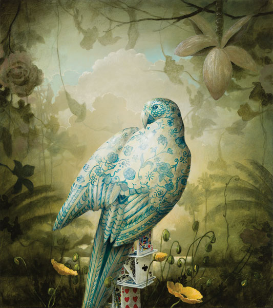 Acrylic bird painting by Kevin Sloan