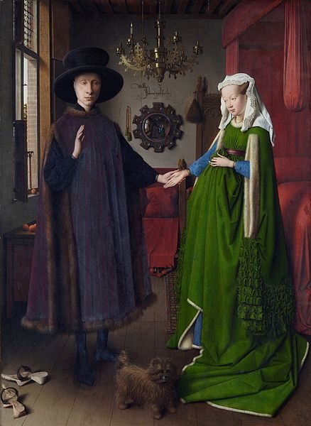 David Hockney asserted that Jan Van Eyck's Arnolfini Portrait was created with an optical drawing tool.