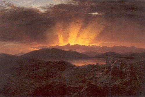 The After Glow by Frederic Church, oil on canvas, 1867.