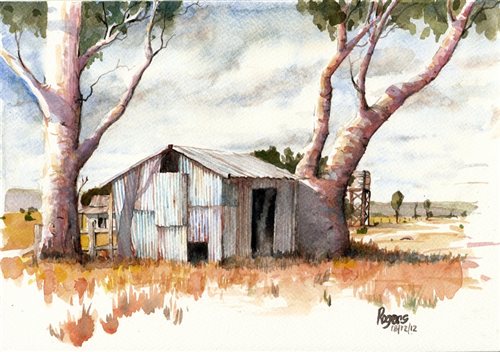 Vintage photos as focal images in a mixed-media painting, featured in Cloth Paper Scissors magazine