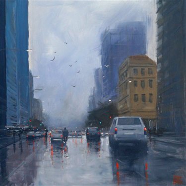 Acrylic painting by Mike Barr