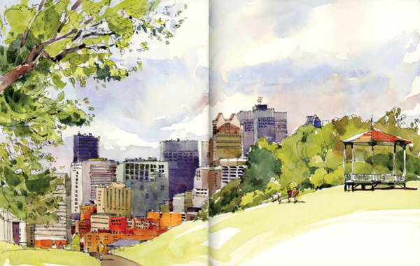 Artwork by Shari Blaukopf, featured in Archisketcher | Urban sketching ideas at ArtistsNetwork.com