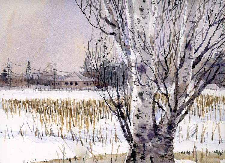 Winter Corn by Shari Blaukopf, watercolor painting