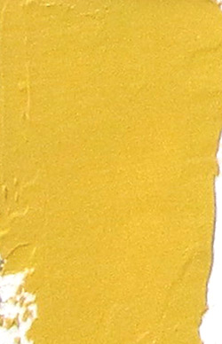 Pigments: swatch of Naples yellow hue (Gamblin)