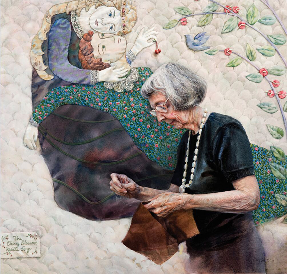 Lovers by Mary Whyte, watercolor painting.