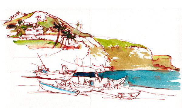 Urban sketching demo | Marc Taro Holmes, ArtistsNetwork.com