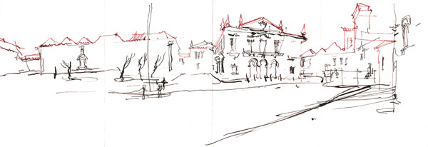 Urban sketching demo | Marc Taro Holmes, ArtistsNetwork.com