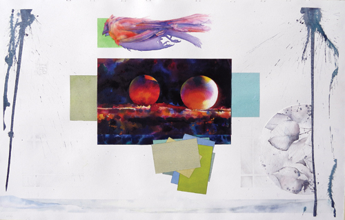 watercolor-still-life-Beauty Is Not Enough (watercolor on paper, 25x40) by Brent Funderburk | artistsnetwork.com