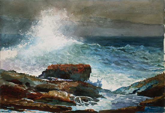 Incoming Tide - Scarboro Maine by Winslow Homer, 1883.
