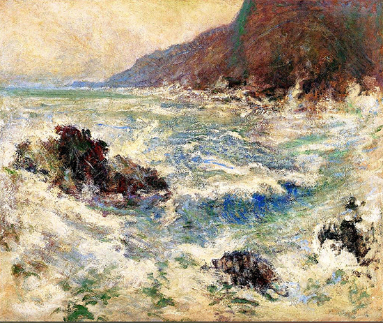 Sea Scene by John Henry Twachtman, oil painting, 1893.