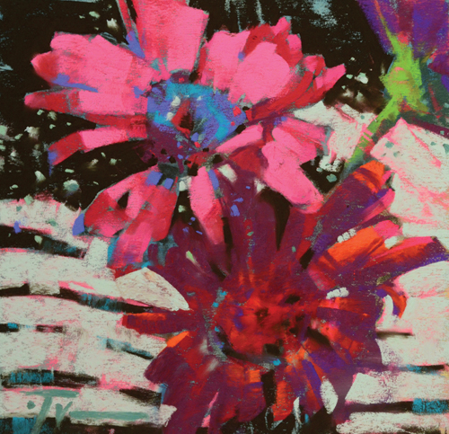pastel_flowers_Zin_Over_Burgundy_Jen_Evenhus | artistsnetwork.com