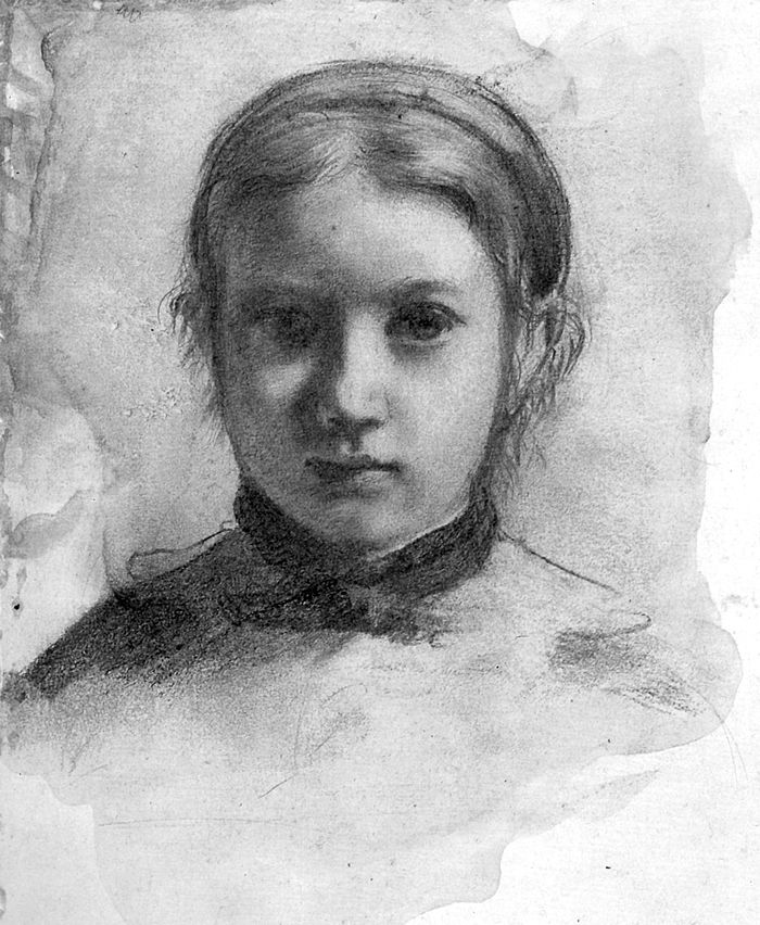 Giovananni Bellelli by Degas, life sketch for family portrait, 1867.